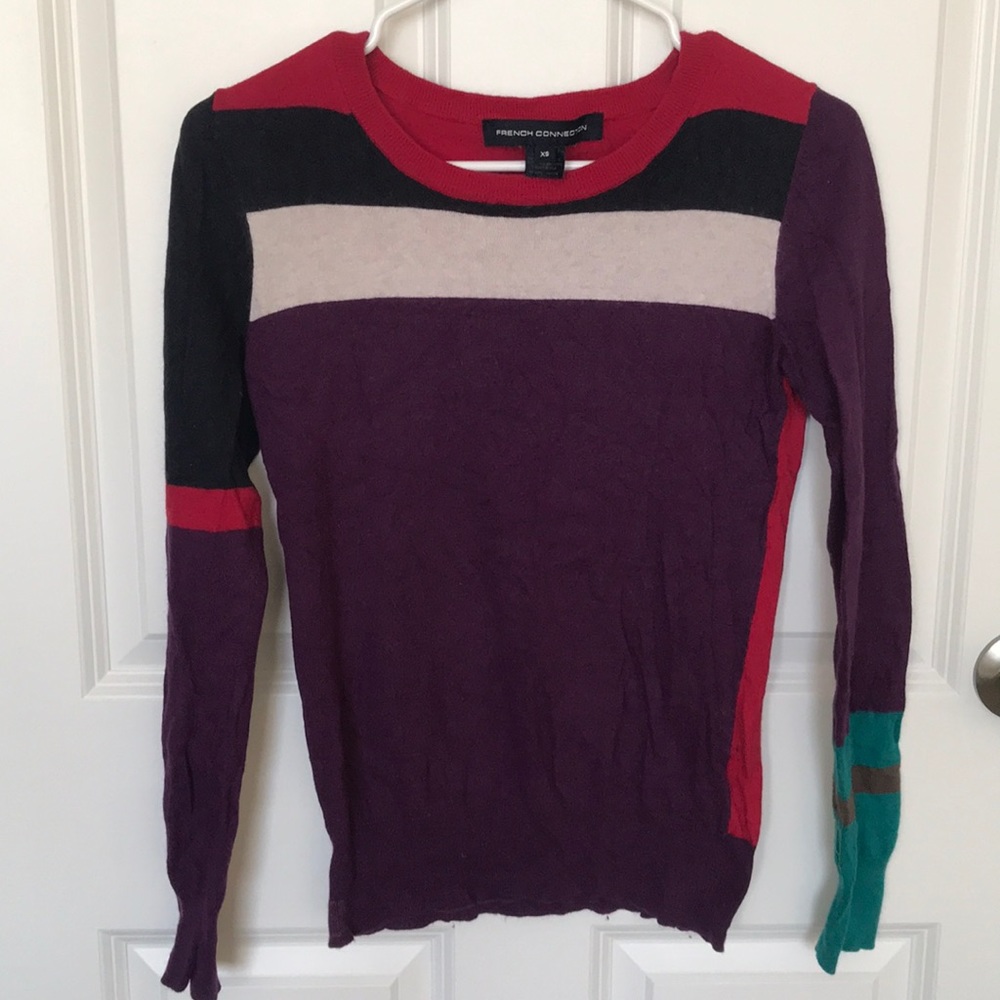 Multicolored French connection sweater